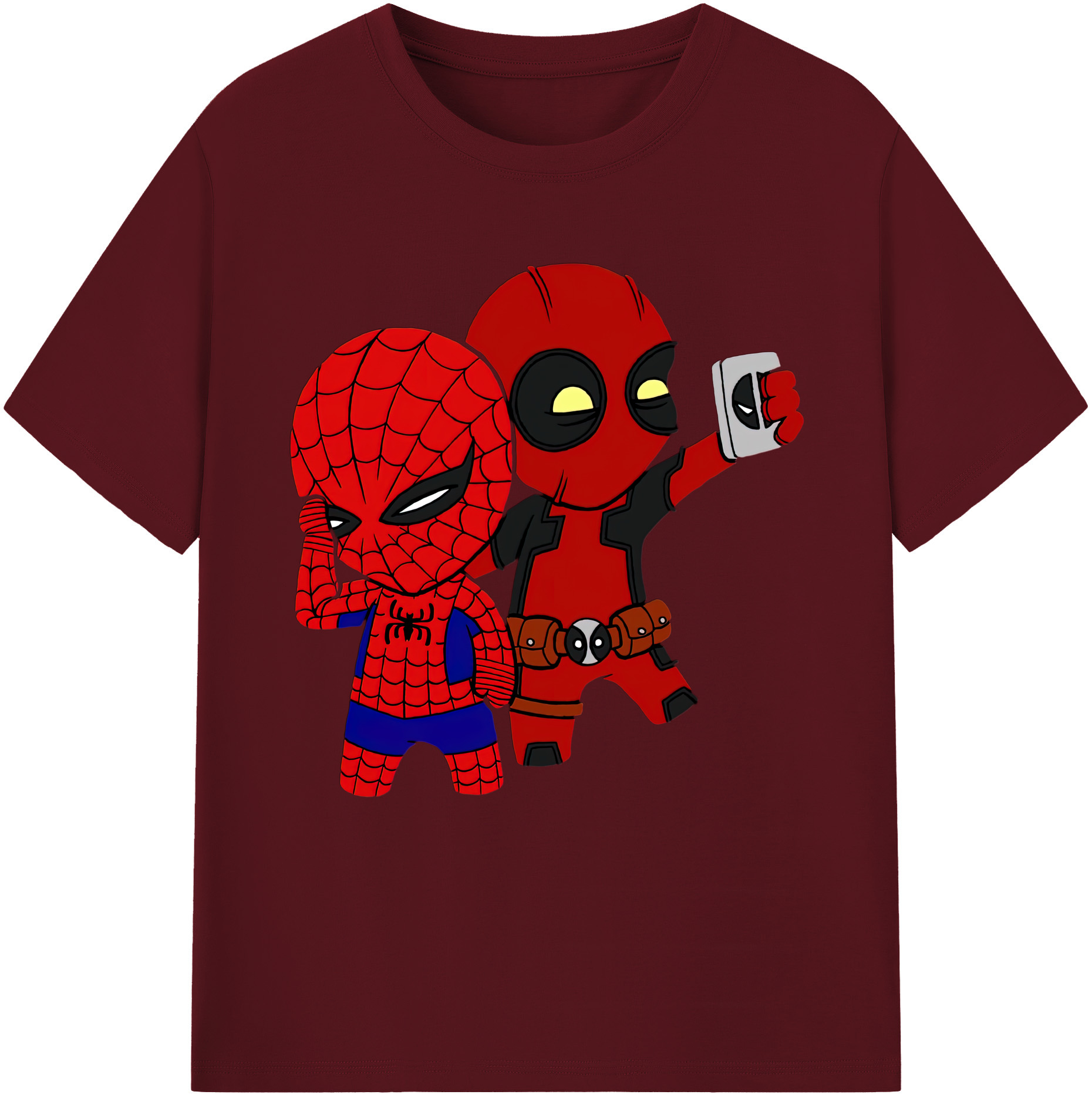 （画像用） Deadpool デッドプール 綿100％半袖Tシャツ（フロントプリント）